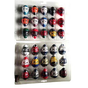 Franklin NHL Mini Hockey Face Mask Helmet Collection 30 pc Open Package